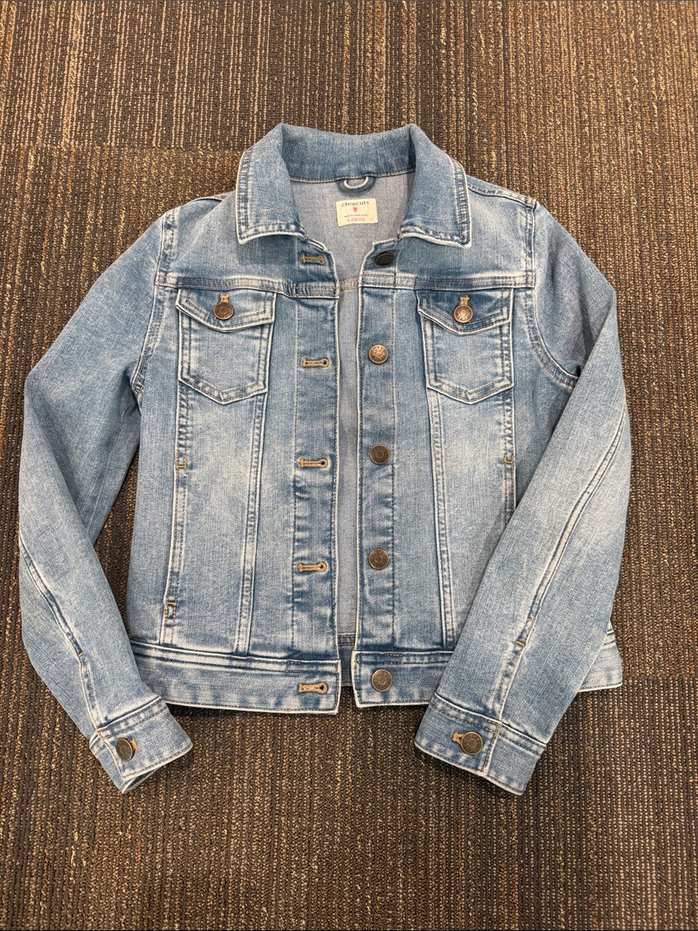 Crewcuts Girls' Denim Jacket (Size L - 10-12)